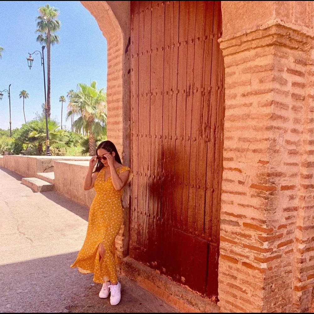 Slit Chiffon Dress
